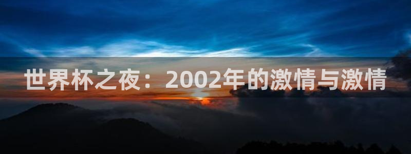 世界杯预选赛欧洲赛区积分榜：世界杯之夜：2002年的激情与激情